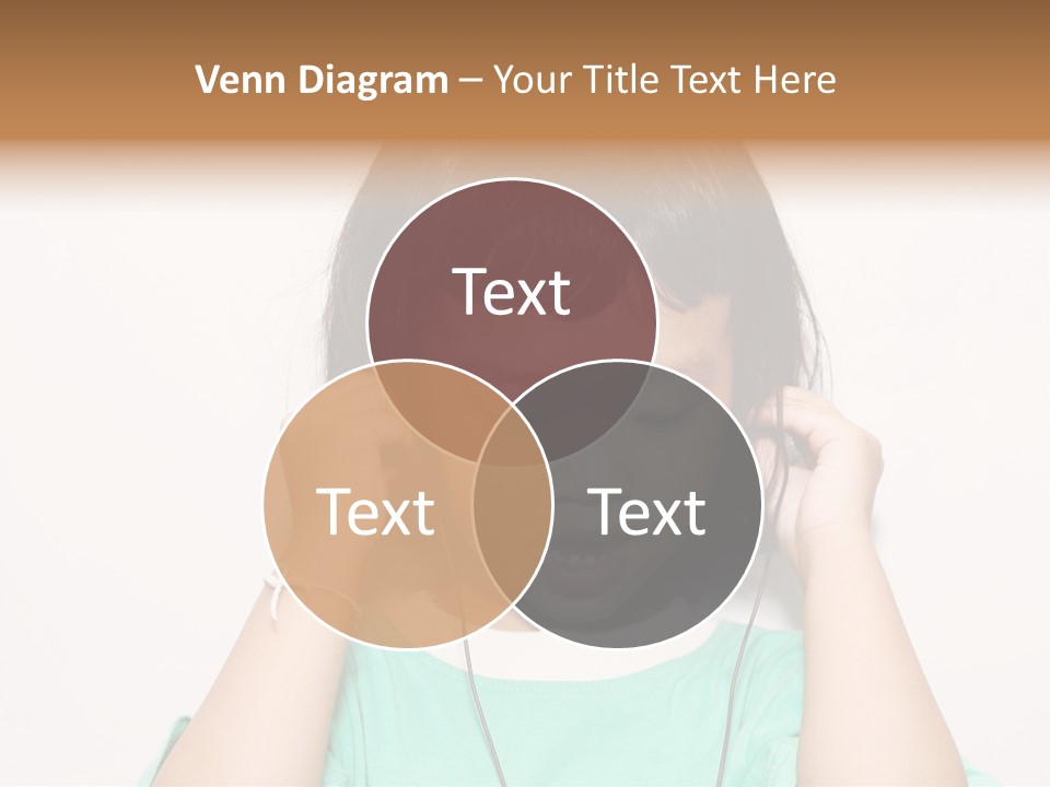 Happiness Model Face PowerPoint Template