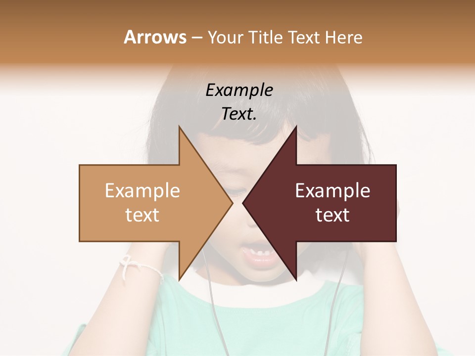 Happiness Model Face PowerPoint Template