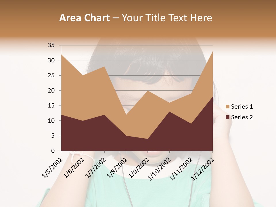 Happiness Model Face PowerPoint Template