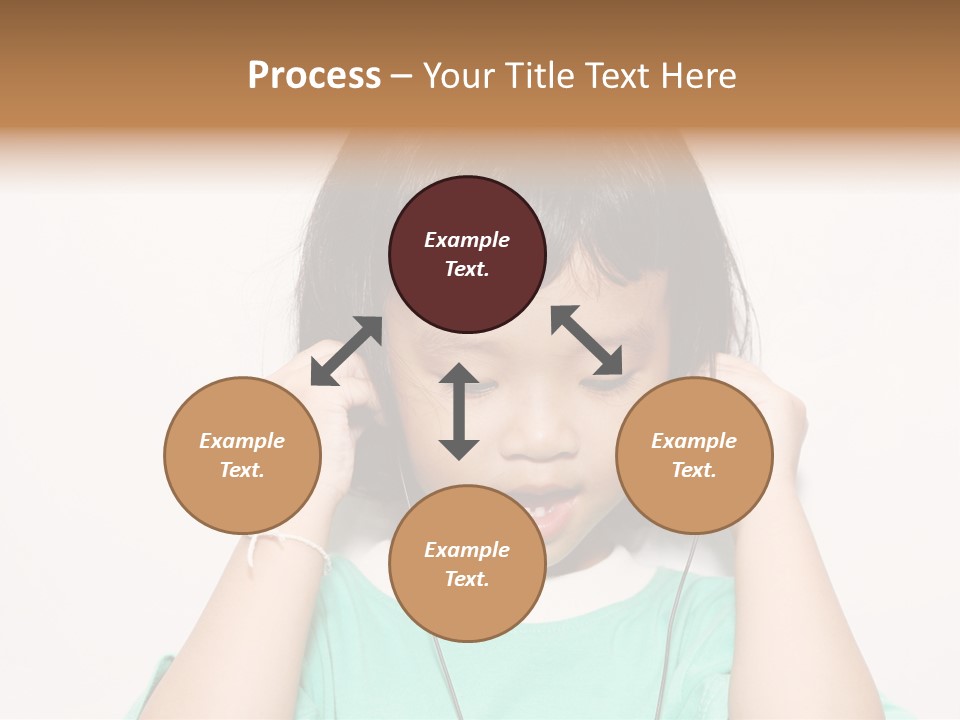 Happiness Model Face PowerPoint Template