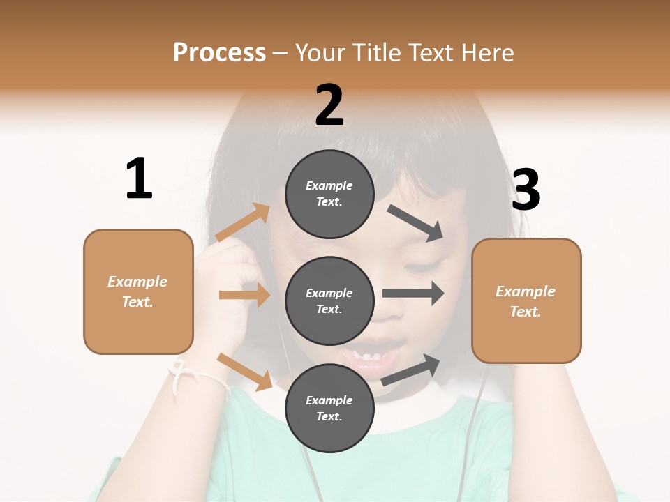 Happiness Model Face PowerPoint Template