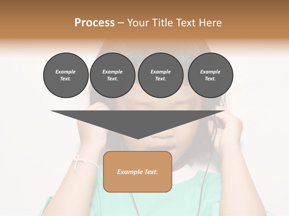 Happiness Model Face PowerPoint Template