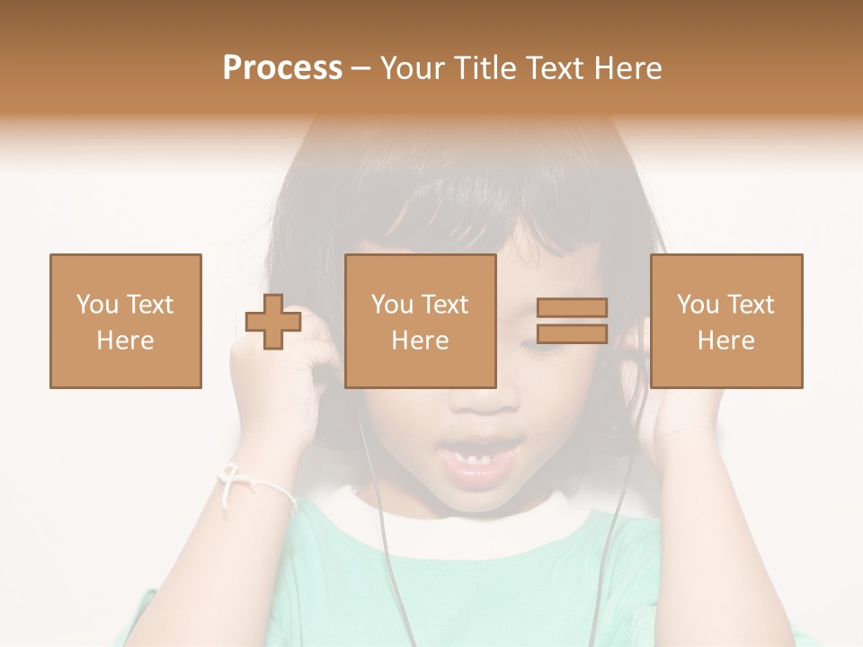 Happiness Model Face PowerPoint Template
