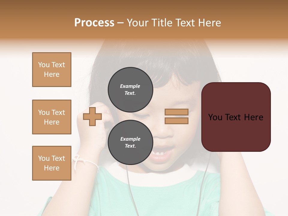 Happiness Model Face PowerPoint Template