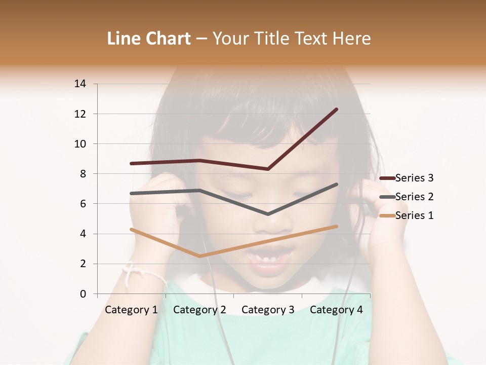 Happiness Model Face PowerPoint Template
