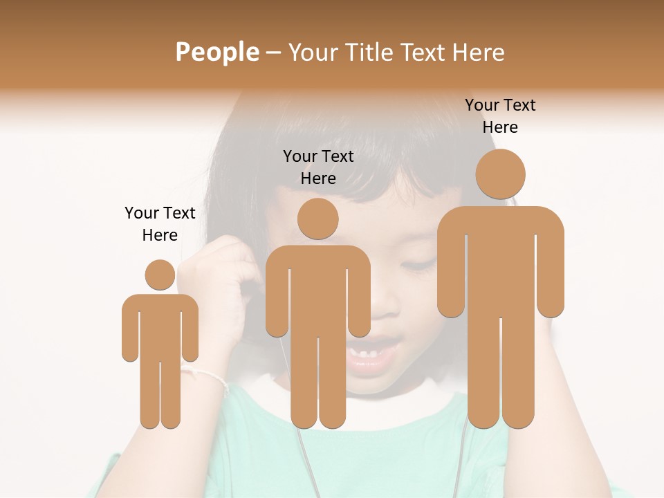 Happiness Model Face PowerPoint Template