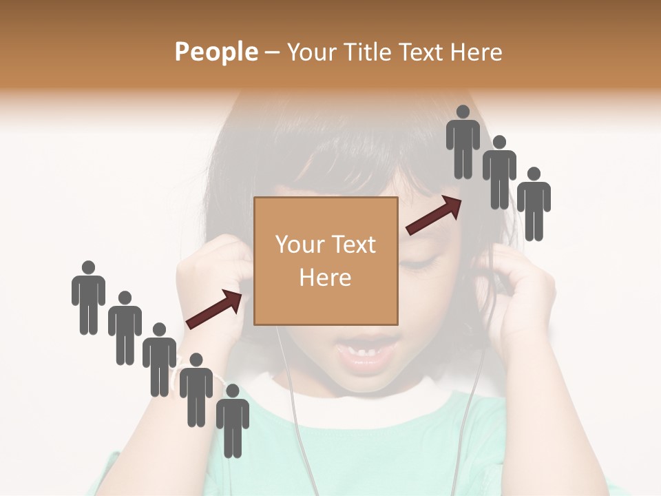 Happiness Model Face PowerPoint Template