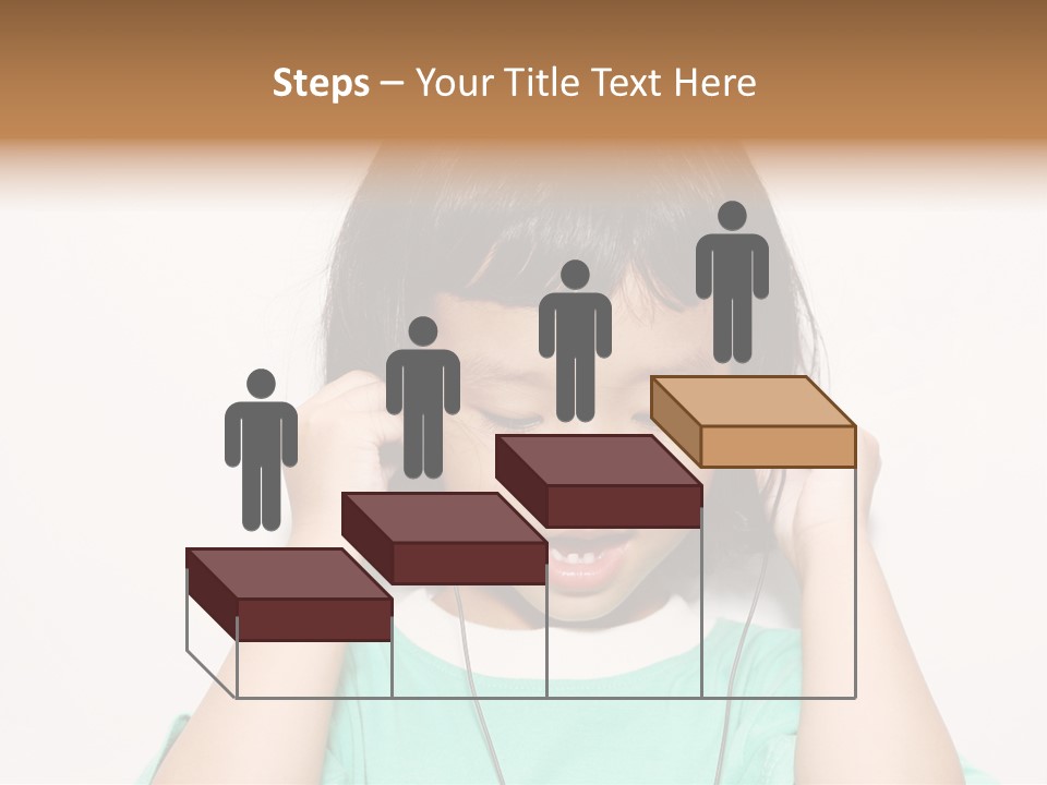 Happiness Model Face PowerPoint Template