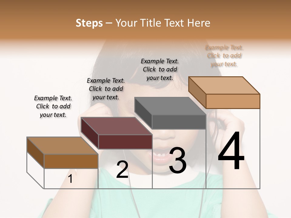Happiness Model Face PowerPoint Template