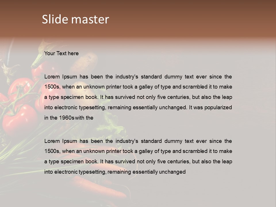 Fresh Red Farmers Backgroud PowerPoint Template