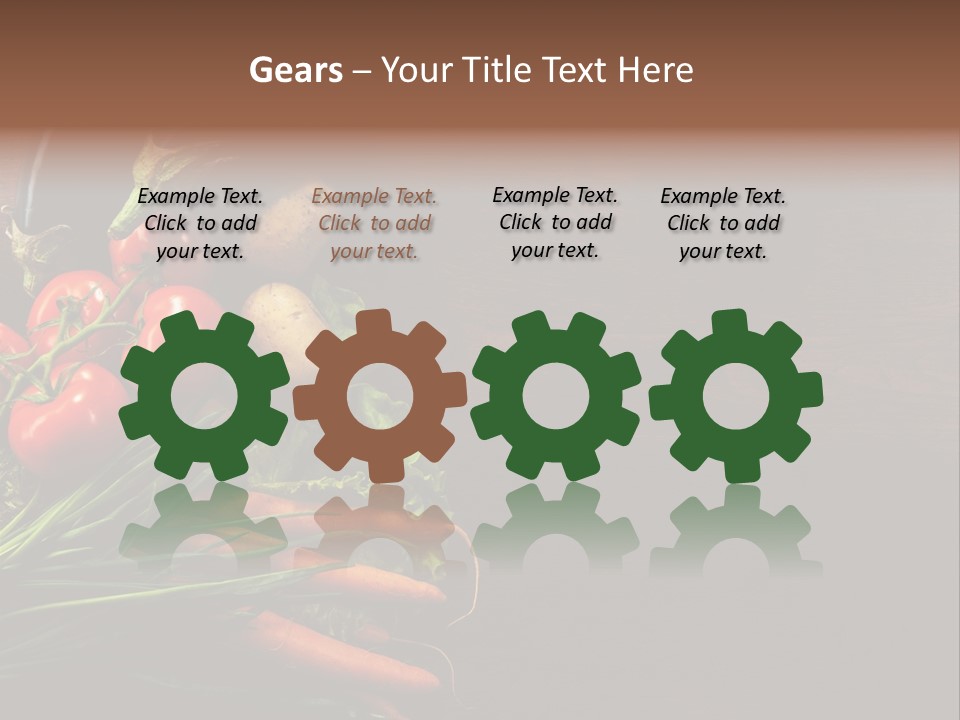 Fresh Red Farmers Backgroud PowerPoint Template