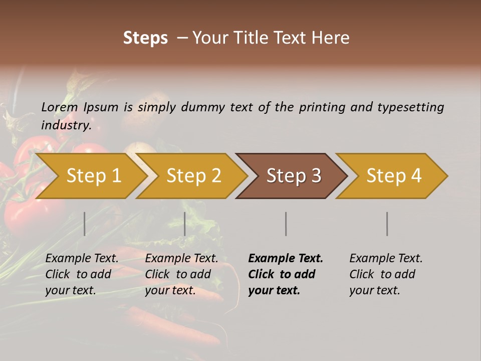 Fresh Red Farmers Backgroud PowerPoint Template