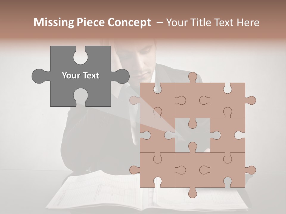 Problem Business Caucasian PowerPoint Template