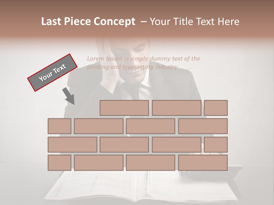 Problem Business Caucasian PowerPoint Template