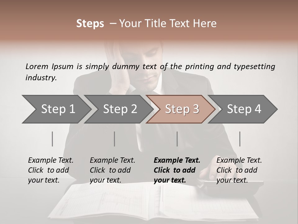 Problem Business Caucasian PowerPoint Template