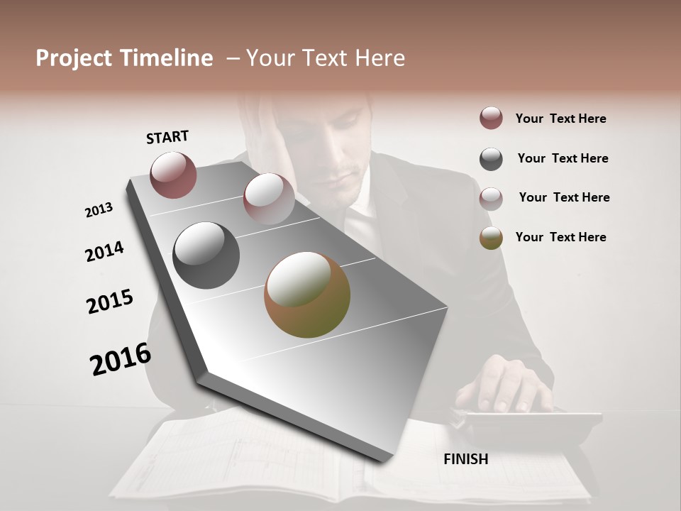 Problem Business Caucasian PowerPoint Template