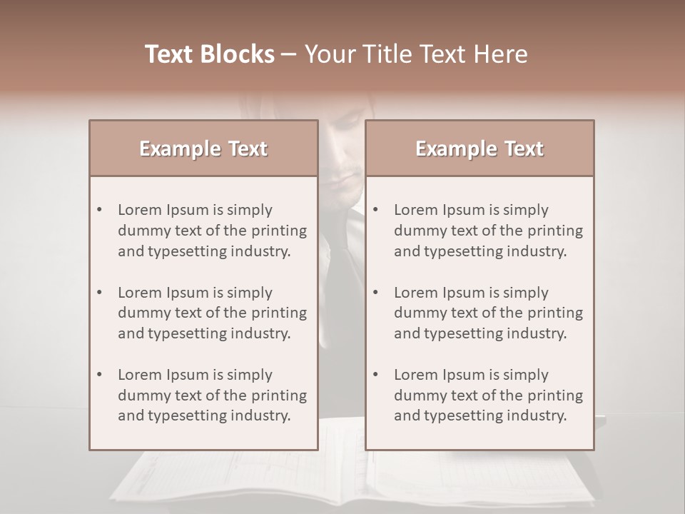 Problem Business Caucasian PowerPoint Template