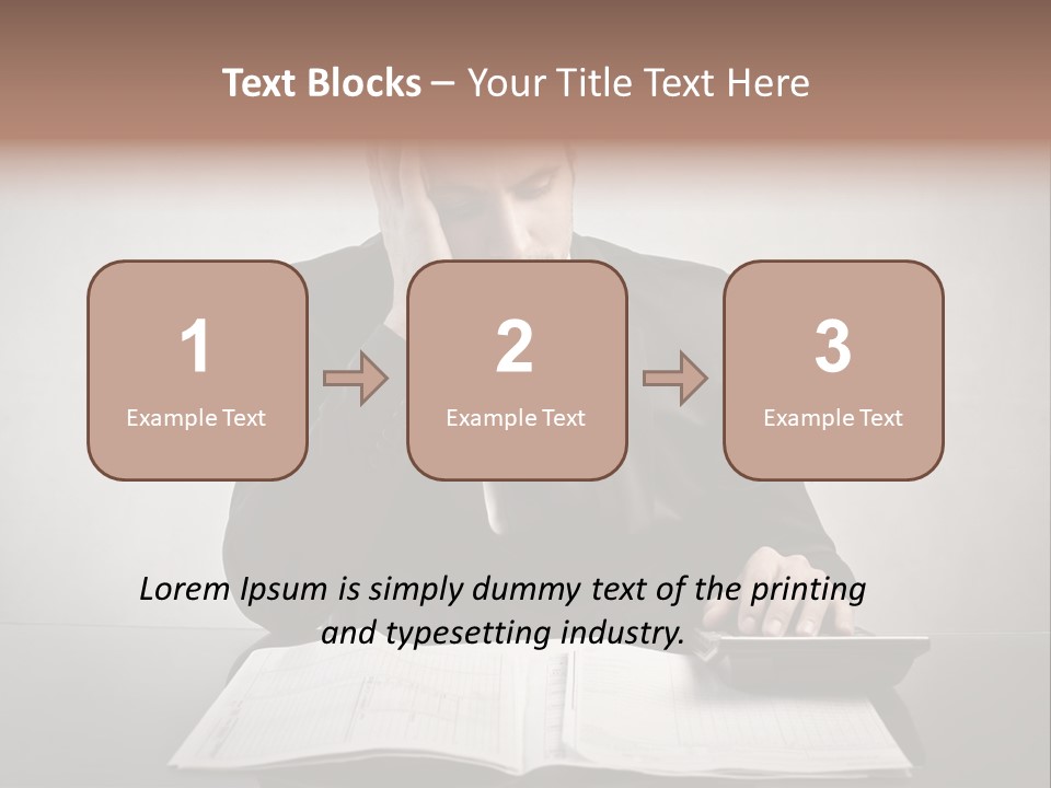Problem Business Caucasian PowerPoint Template