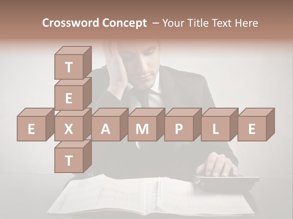 Problem Business Caucasian PowerPoint Template