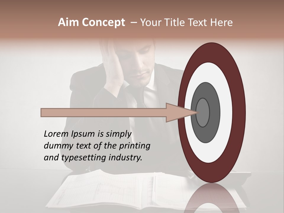 Problem Business Caucasian PowerPoint Template