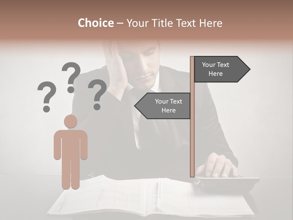 Problem Business Caucasian PowerPoint Template