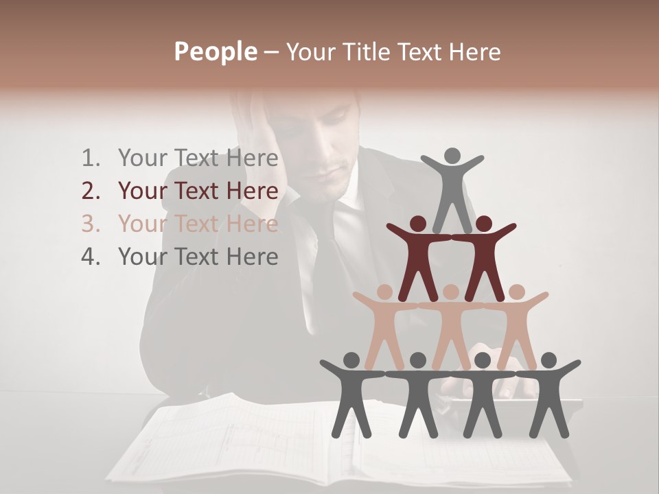 Problem Business Caucasian PowerPoint Template