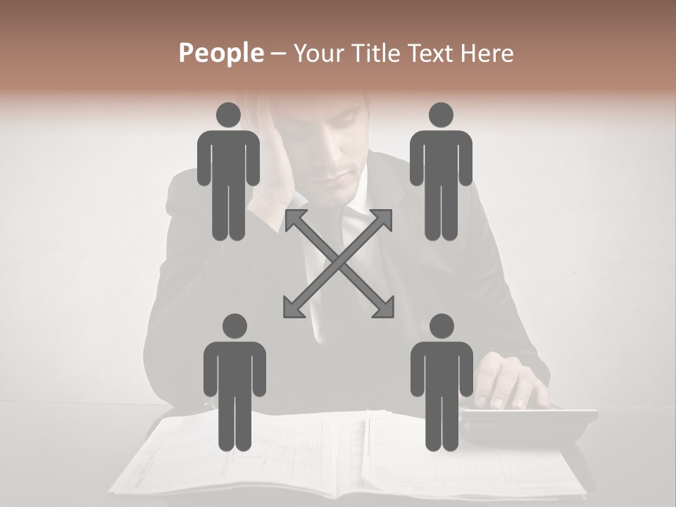 Problem Business Caucasian PowerPoint Template