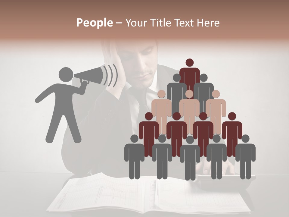 Problem Business Caucasian PowerPoint Template