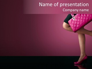 Dress Holding Hot PowerPoint Template