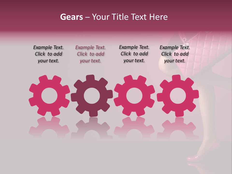 Dress Holding Hot PowerPoint Template