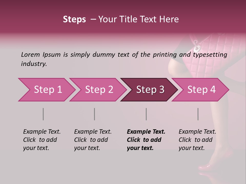 Dress Holding Hot PowerPoint Template