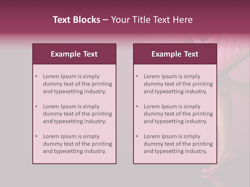 Dress Holding Hot PowerPoint Template