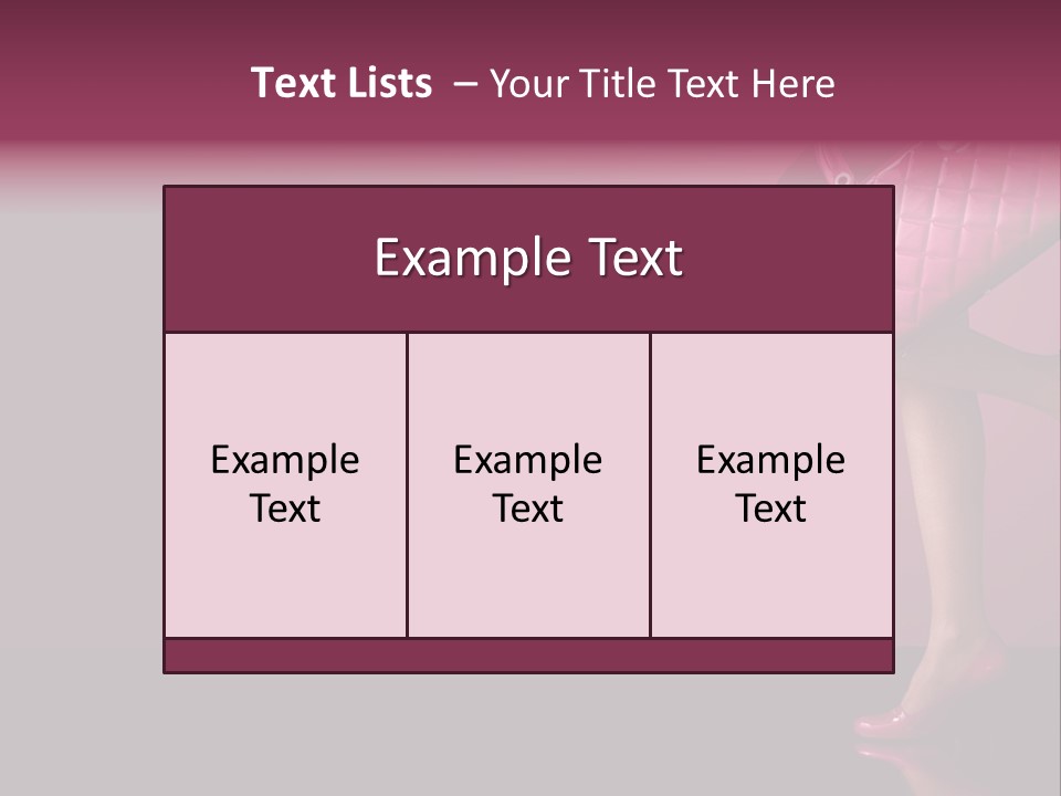 Dress Holding Hot PowerPoint Template