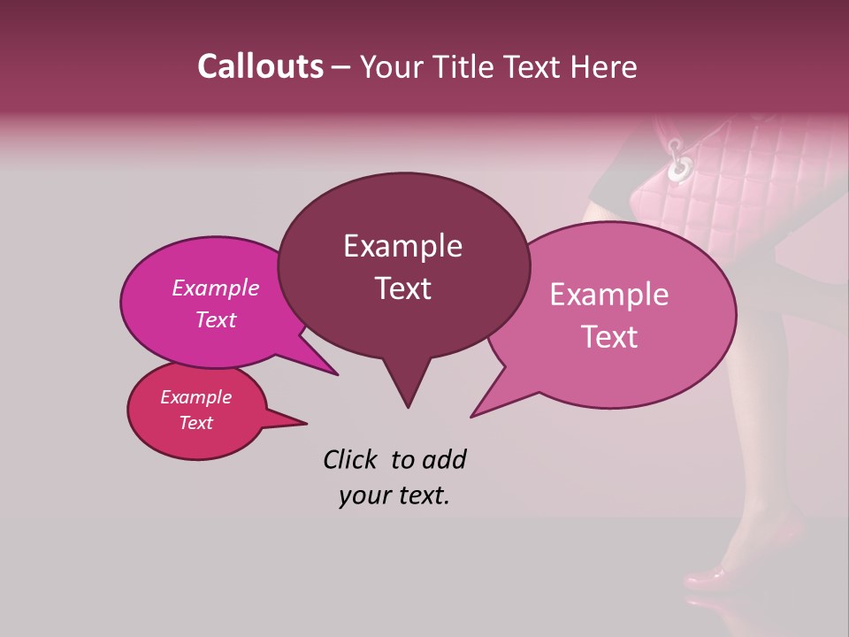 Dress Holding Hot PowerPoint Template