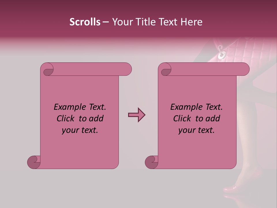 Dress Holding Hot PowerPoint Template