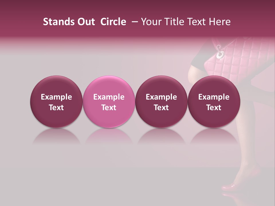 Dress Holding Hot PowerPoint Template