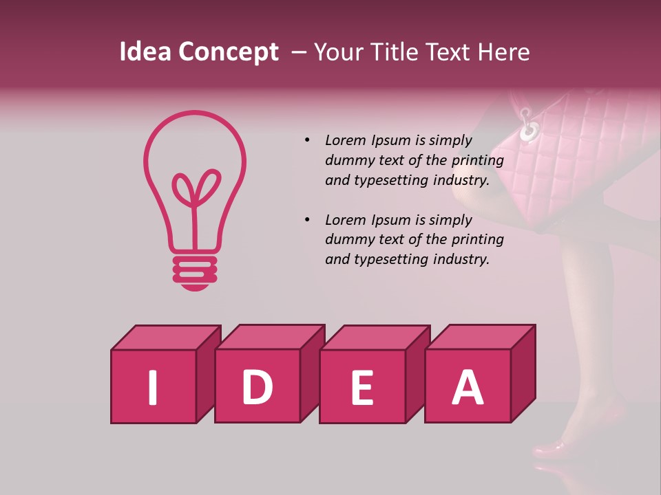 Dress Holding Hot PowerPoint Template