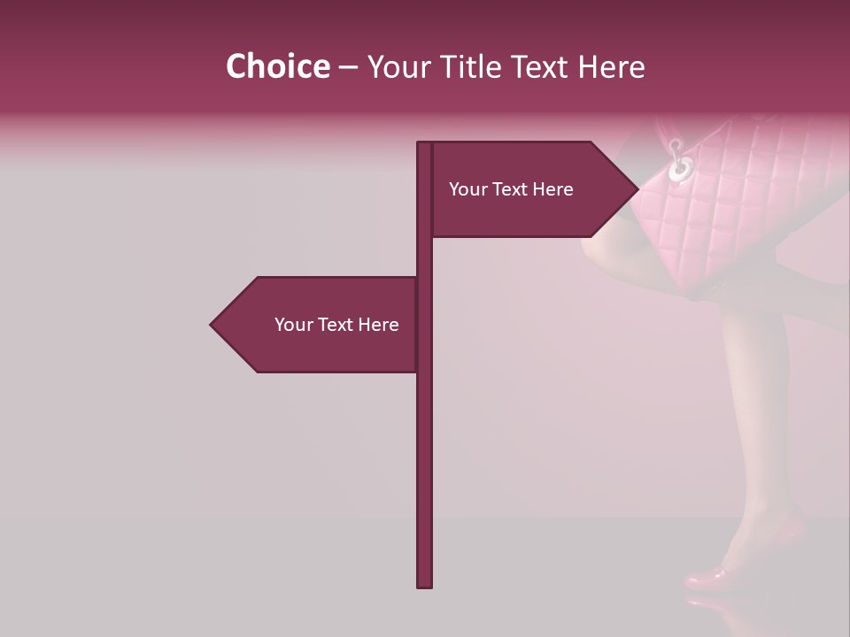 Dress Holding Hot PowerPoint Template