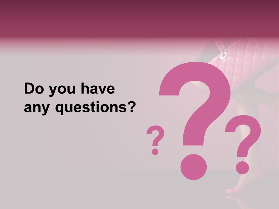 Dress Holding Hot PowerPoint Template