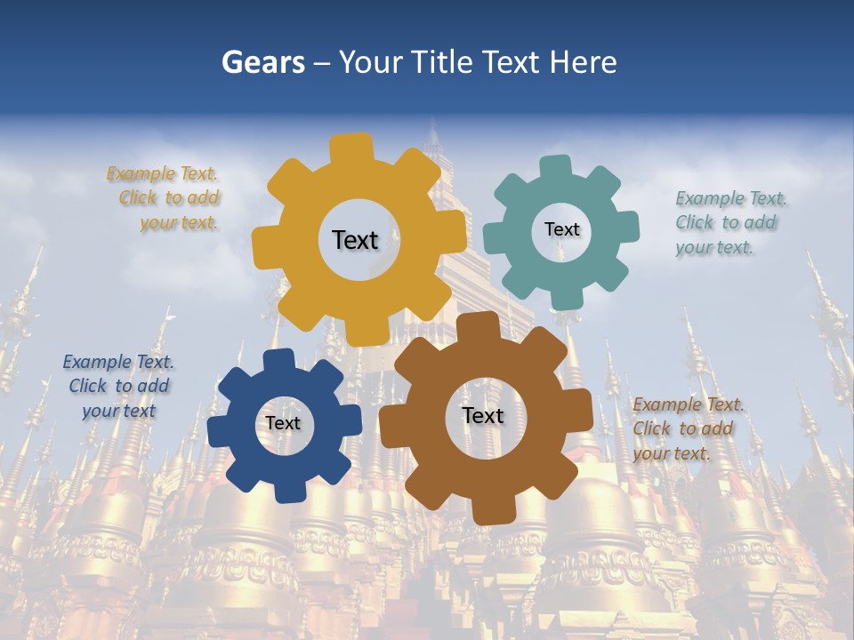 Ancient Temple King PowerPoint Template