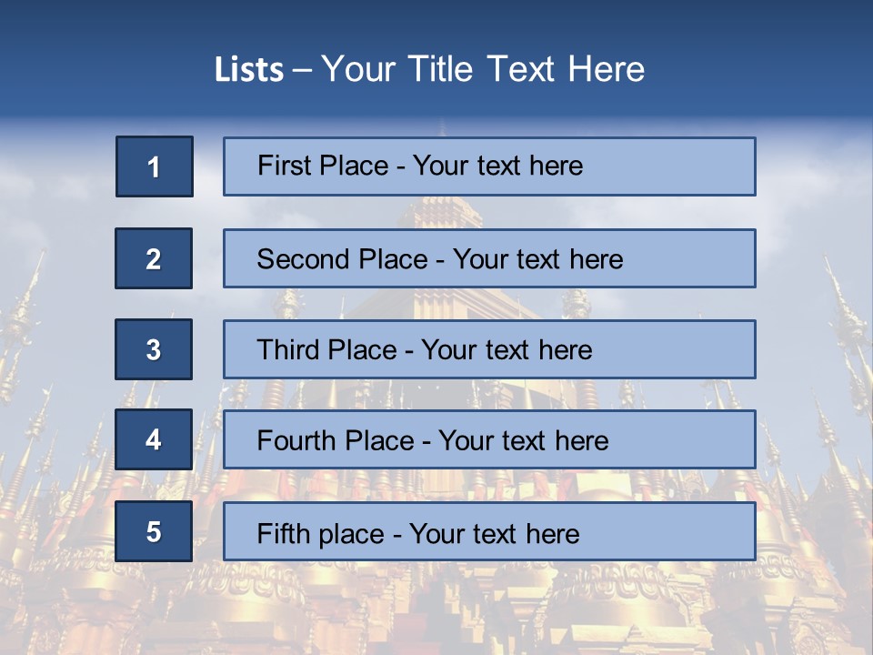 Ancient Temple King PowerPoint Template