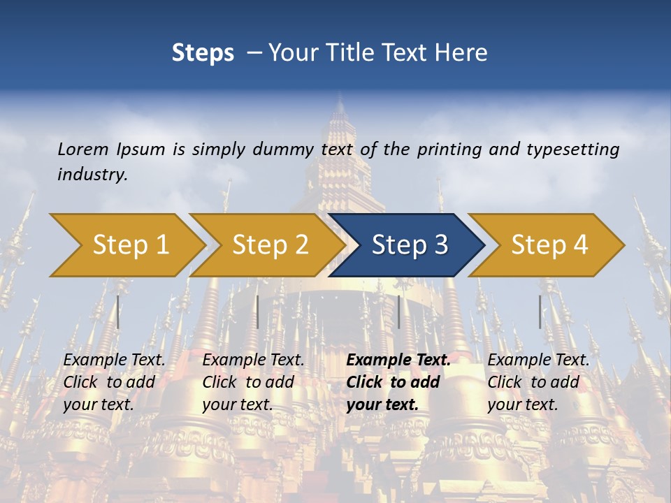 Ancient Temple King PowerPoint Template
