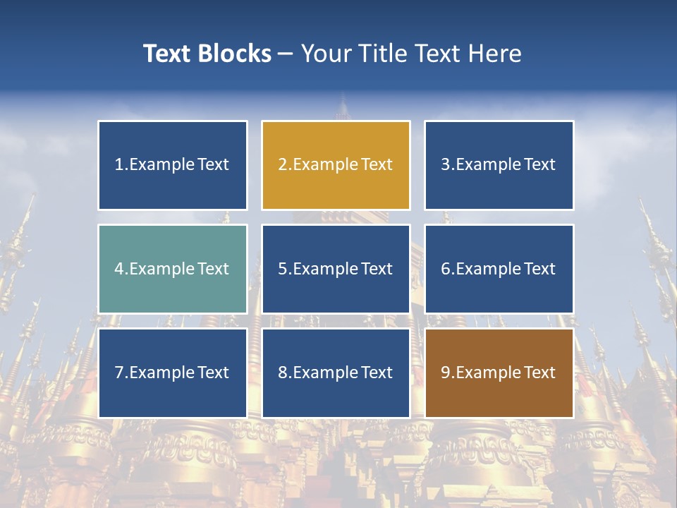 Ancient Temple King PowerPoint Template