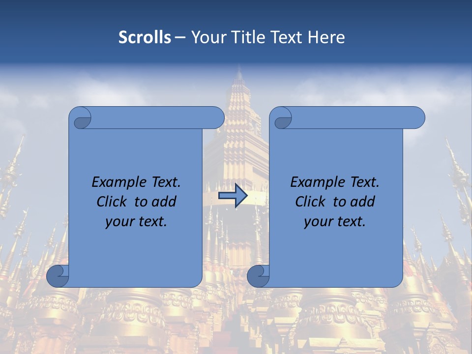 Ancient Temple King PowerPoint Template