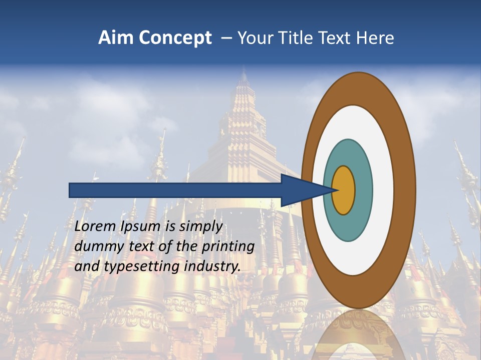Ancient Temple King PowerPoint Template