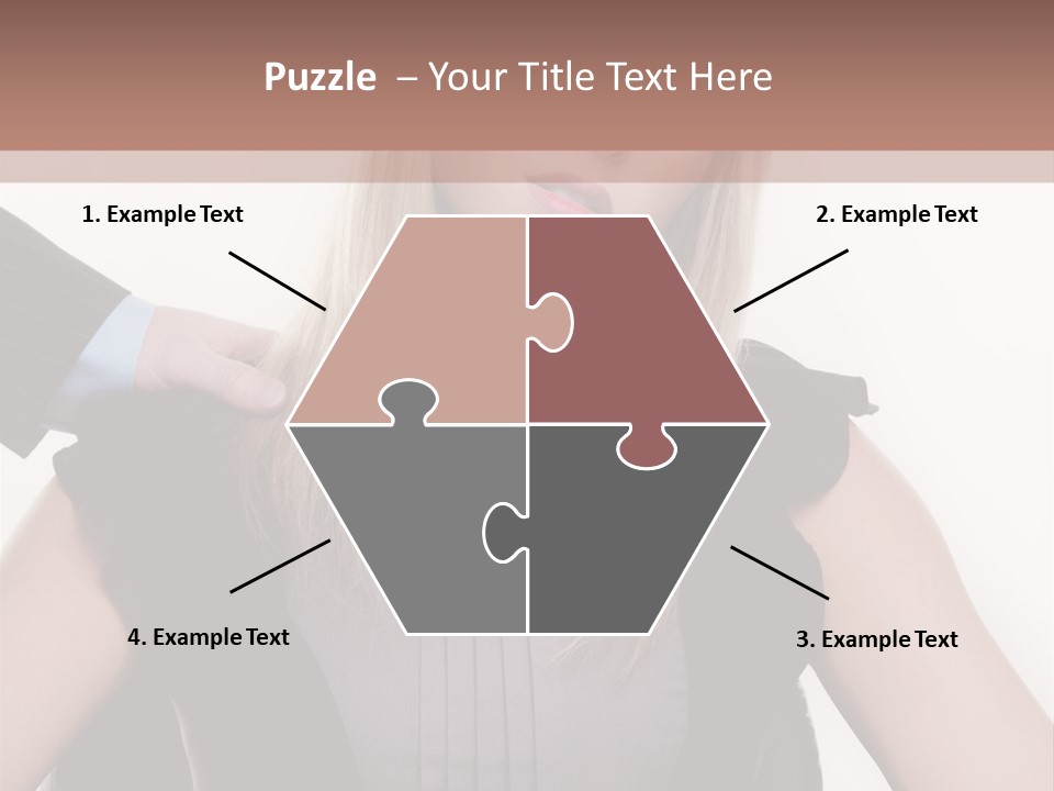 Businesswoman Attractive Unhappy PowerPoint Template