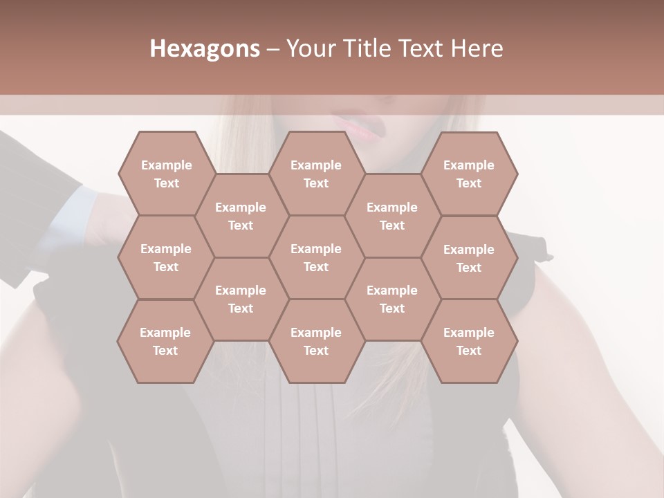 Businesswoman Attractive Unhappy PowerPoint Template