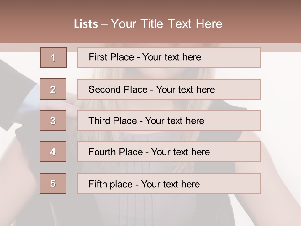 Businesswoman Attractive Unhappy PowerPoint Template