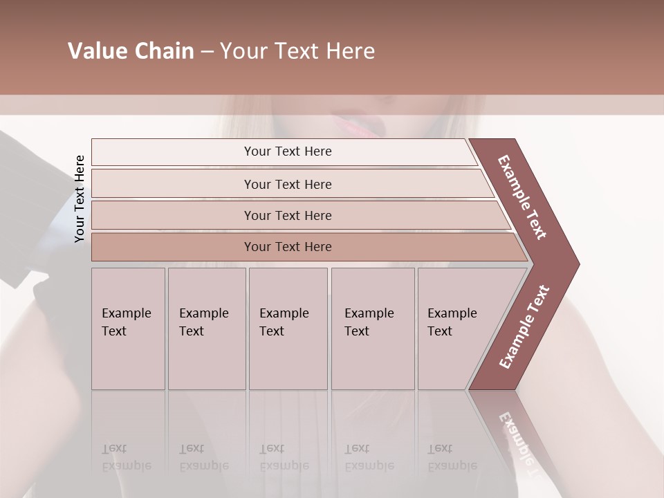 Businesswoman Attractive Unhappy PowerPoint Template