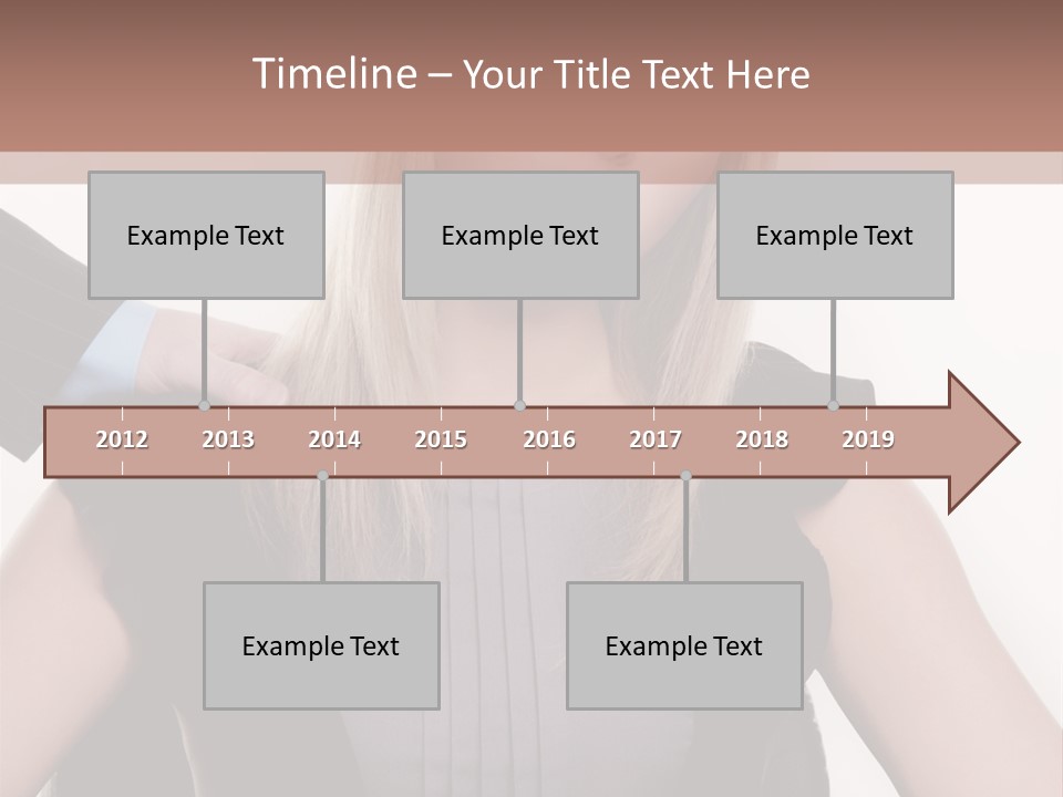 Businesswoman Attractive Unhappy PowerPoint Template